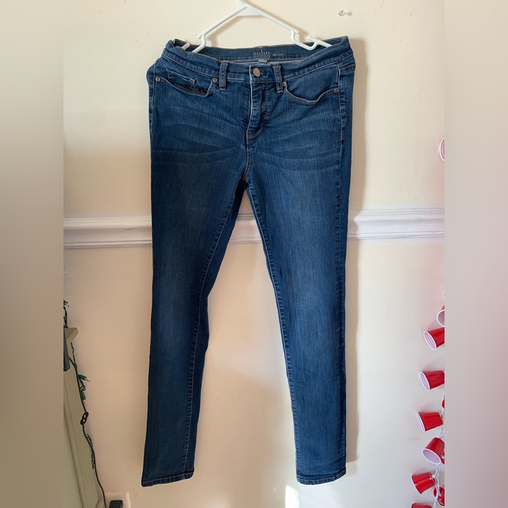 low rise blue jeans TALL
